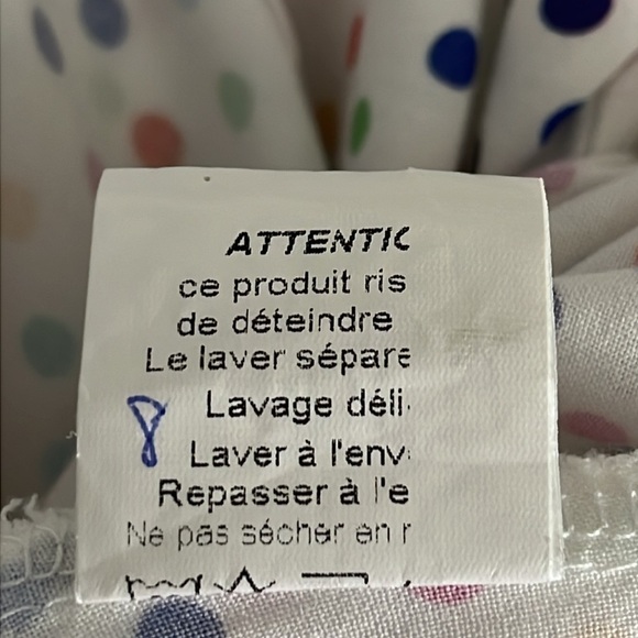 Jean Marc Philippe Polka Dot Button Front Blouse - Size XL - Picture 9 of 9